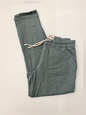 Pact Woven Twill Roll Up Pants Size M